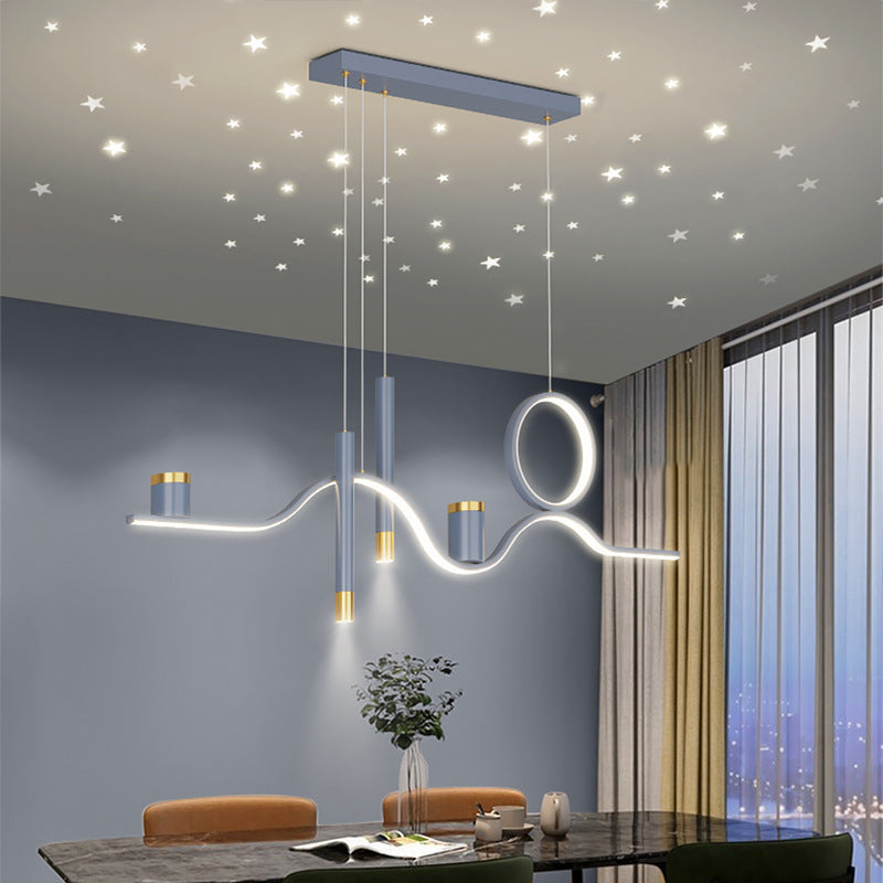 Nordic Linear Island Light Metal 39,5 "PENDANT ISLO