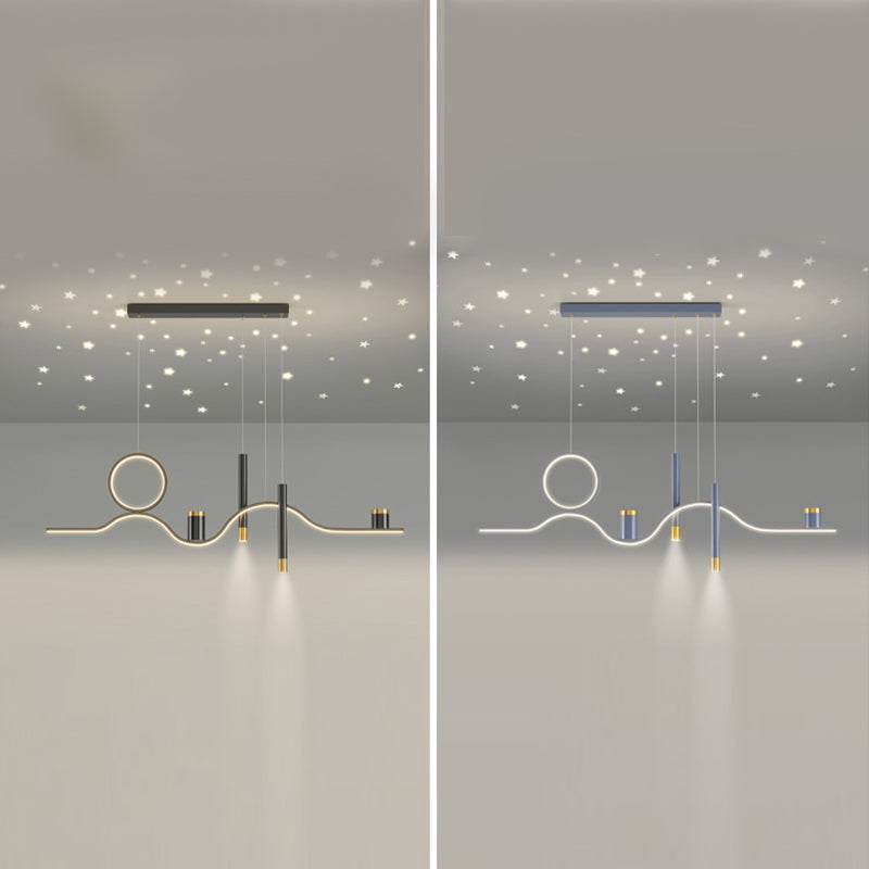 Nordic Linear Island Light Metal 39,5 "PENDANT ISLO