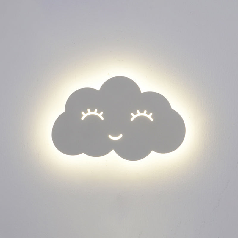 Stile per bambini unica sfumatura sfondata in metallo 1 illuminazione montata a parete