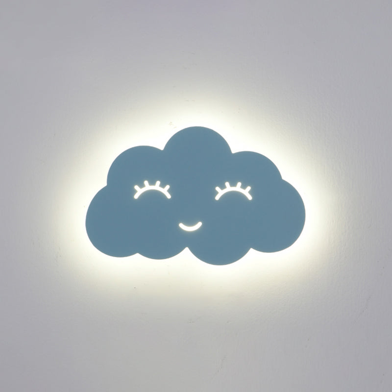 Stile per bambini unica sfumatura sfondata in metallo 1 illuminazione montata a parete