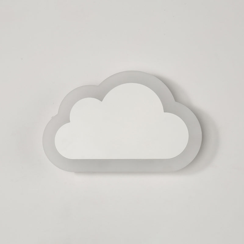 Stile per bambini unica sfumatura sfondata in metallo 1 illuminazione montata a parete