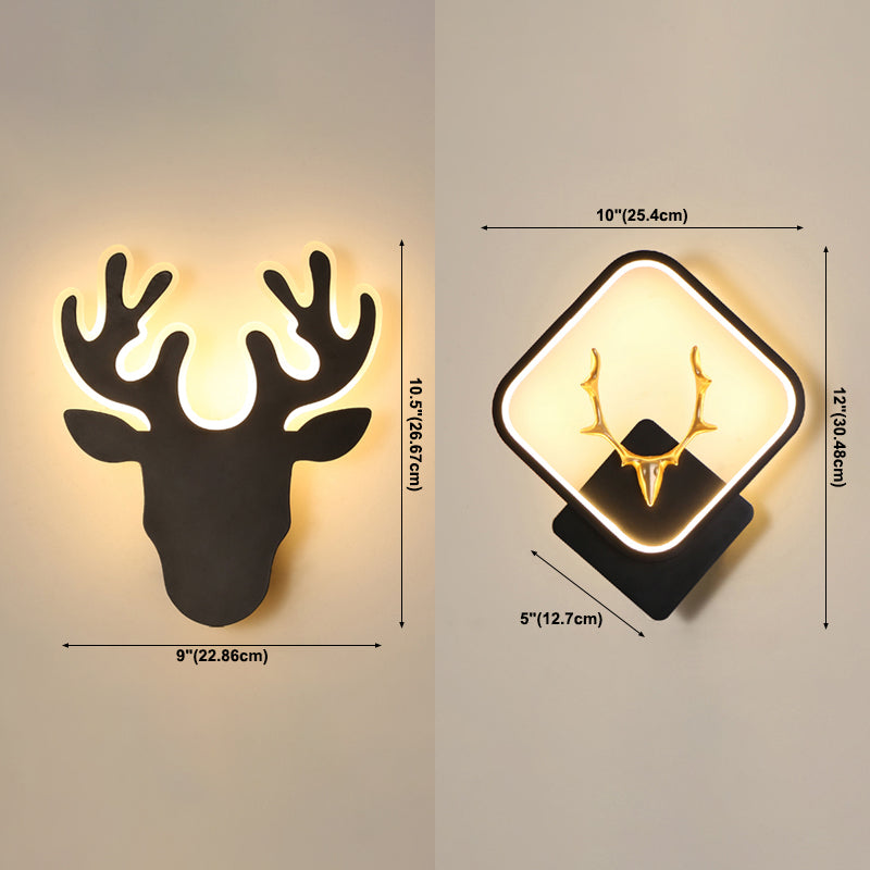 Moderner Stil Geometrischer Schatten Wandleuchten Metall 1 Lichtwandmontierte Beleuchtung