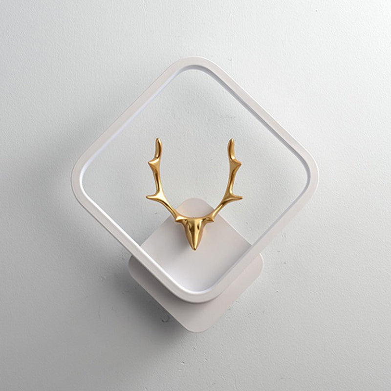 Moderner Stil Geometrischer Schatten Wandleuchten Metall 1 Lichtwandmontierte Beleuchtung