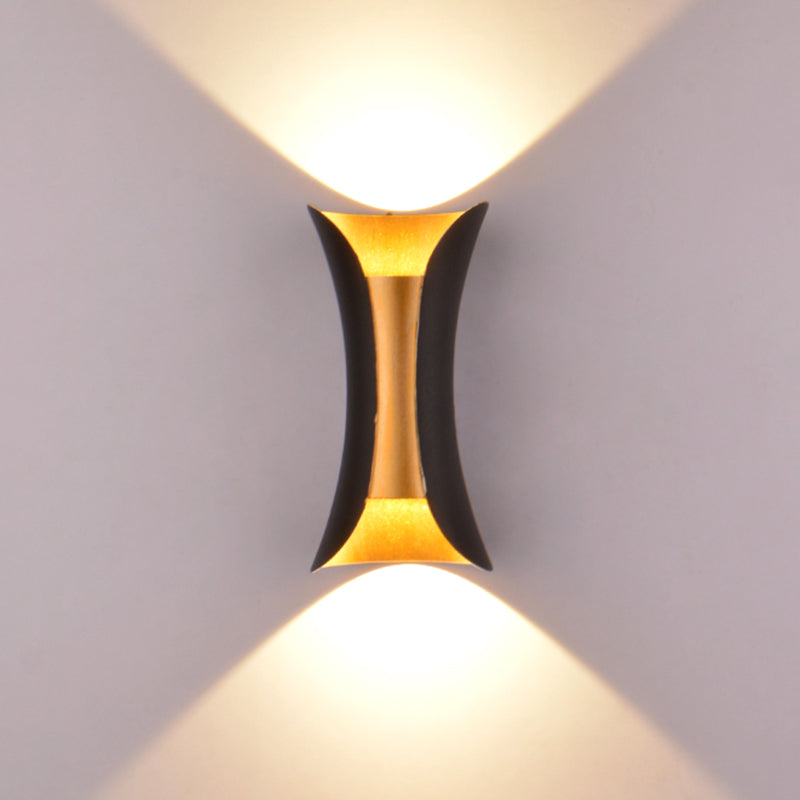 Moderner Stil Geometrischer Schatten Wandleuchten Metall 2 Leuchten Wandmontierte Beleuchtung