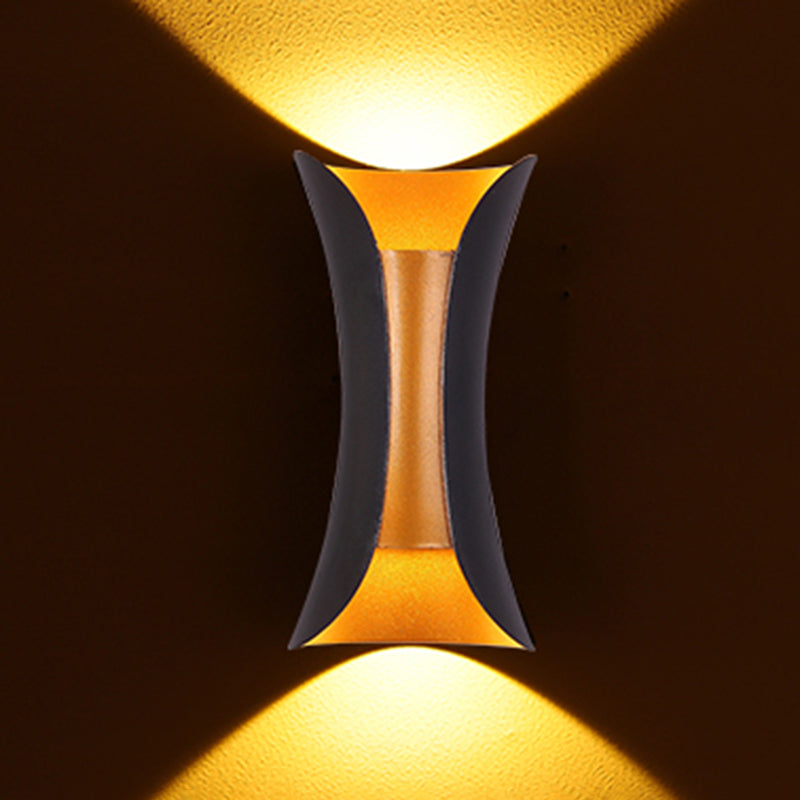 Moderner Stil Geometrischer Schatten Wandleuchten Metall 2 Leuchten Wandmontierte Beleuchtung