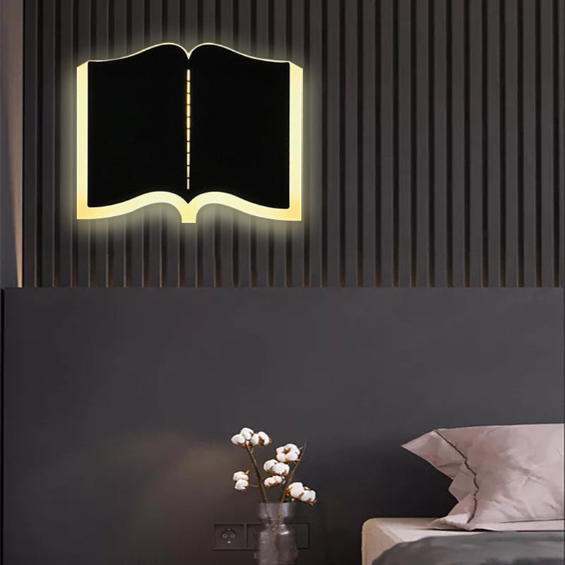 Buch Schatten Metall Wandleuchten moderner Stil 1 Leichtem Wandmontage Beleuchtung