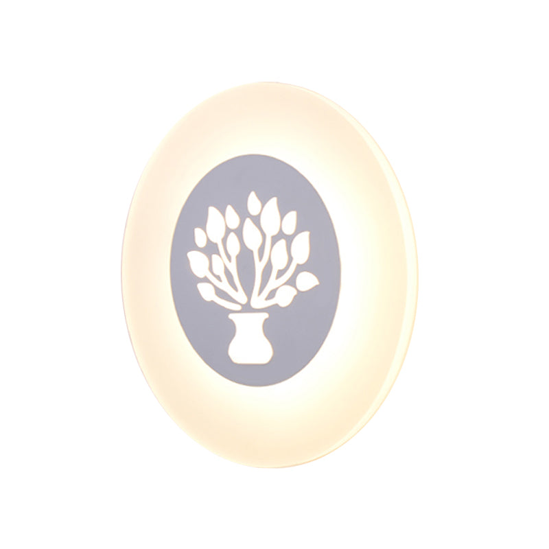 Moderner Stil Geometrischer Wandleuchten Metall Multi -Lichter Wandlampen in Weiß