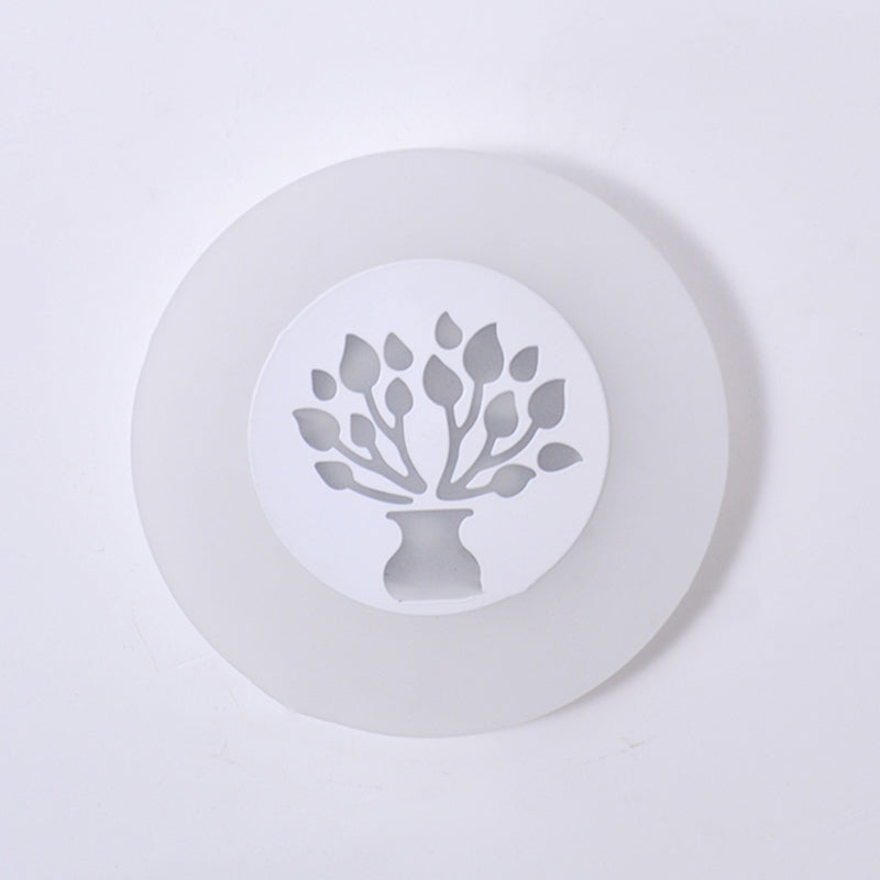 Moderner Stil Geometrischer Wandleuchten Metall Multi -Lichter Wandlampen in Weiß