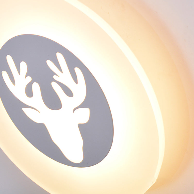 Moderner Stil Geometrischer Wandleuchten Metall Multi -Lichter Wandlampen in Weiß