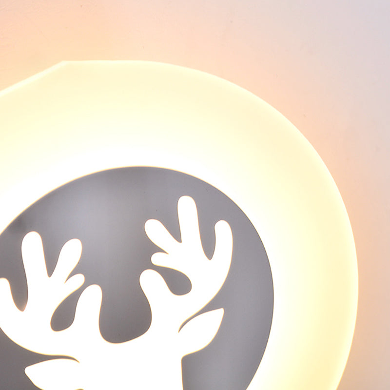 Moderner Stil Geometrischer Wandleuchten Metall Multi -Lichter Wandlampen in Weiß