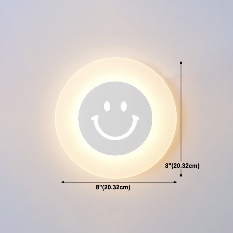 Moderner Stil Geometrischer Wandleuchten Metall Multi -Lichter Wandlampen in Weiß