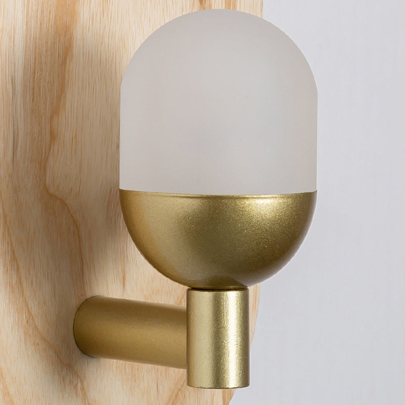 Moderne Holz Wandleuchte Scheuel ohne Pflanzen kreative Glasschattenwandleuchte