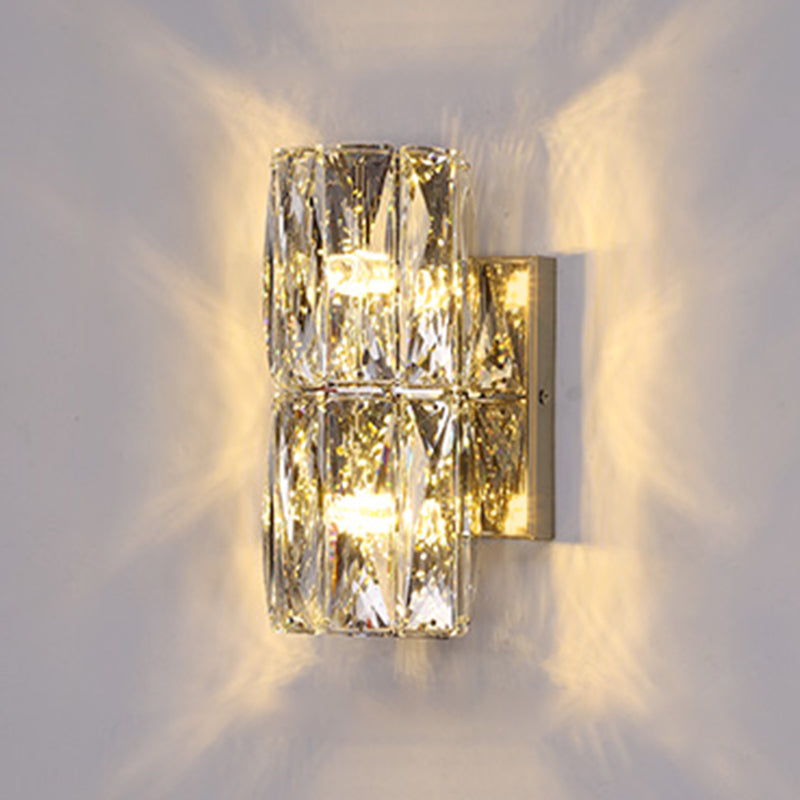 Geometrische Wandlampen moderner Kristallwandleuchten für Wohnzimmer