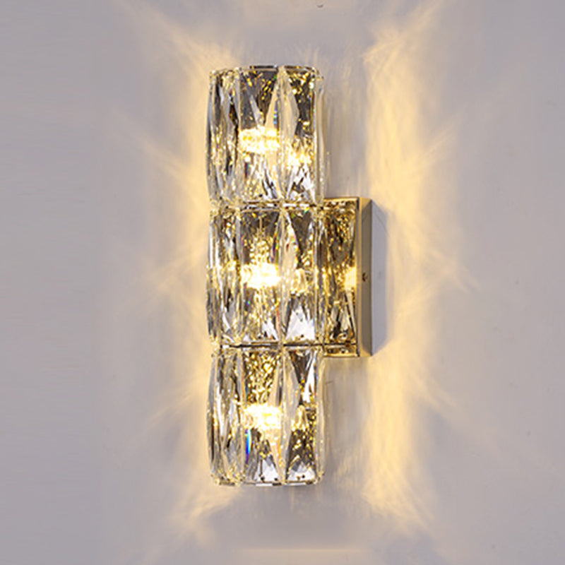Geometrische Wandlampen moderner Kristallwandleuchten für Wohnzimmer