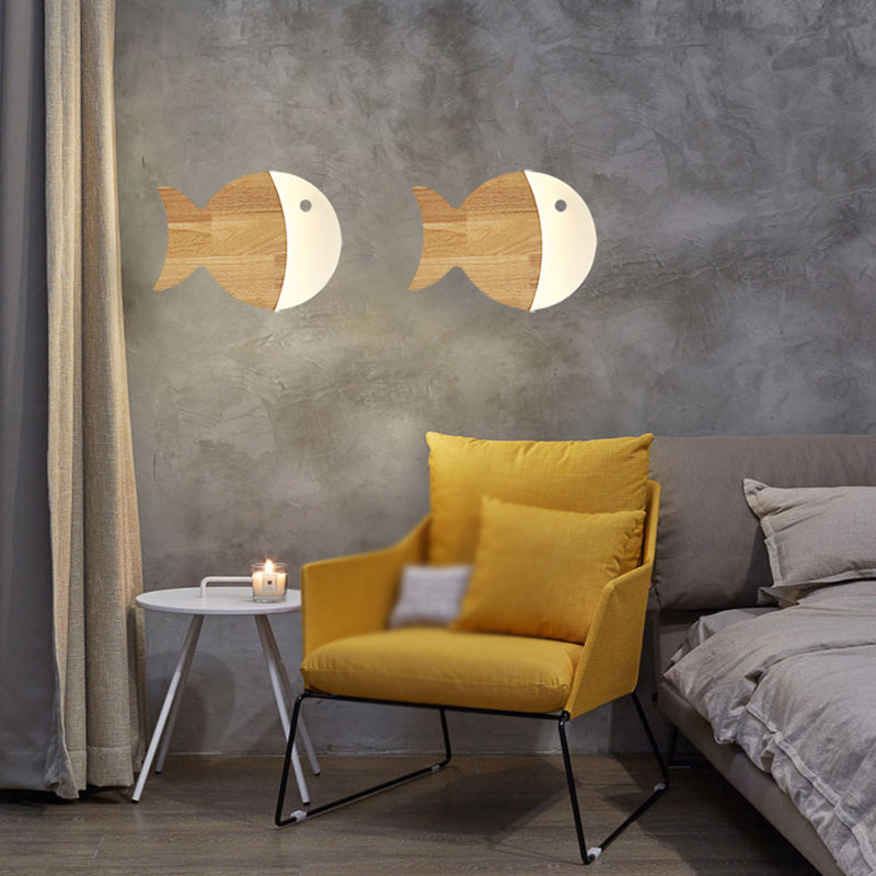 1 lumière géométrique murale desmpes murales de style moderne lumières murales en bois