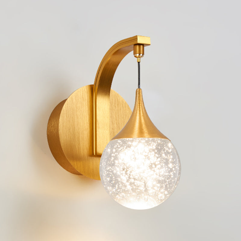 Éclairage de mur de style postmoderne à 1 lumière à 1 lumière pour chambre à coucher