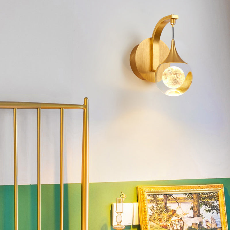 Éclairage de mur de style postmoderne à 1 lumière à 1 lumière pour chambre à coucher