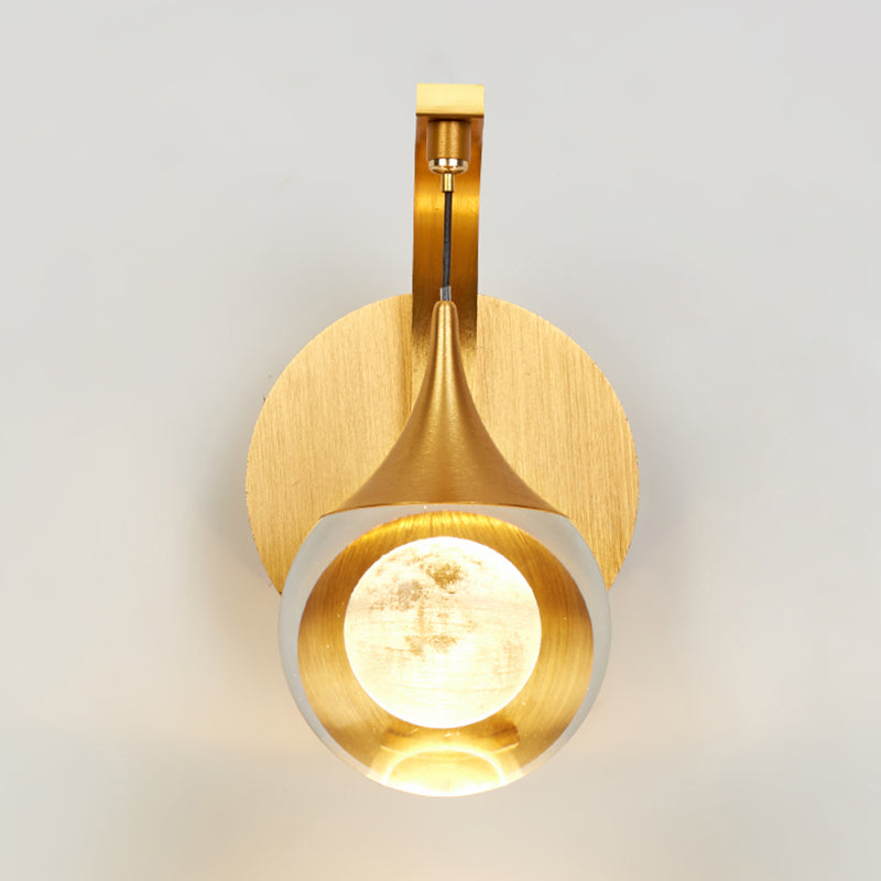 Éclairage de mur de style postmoderne à 1 lumière à 1 lumière pour chambre à coucher