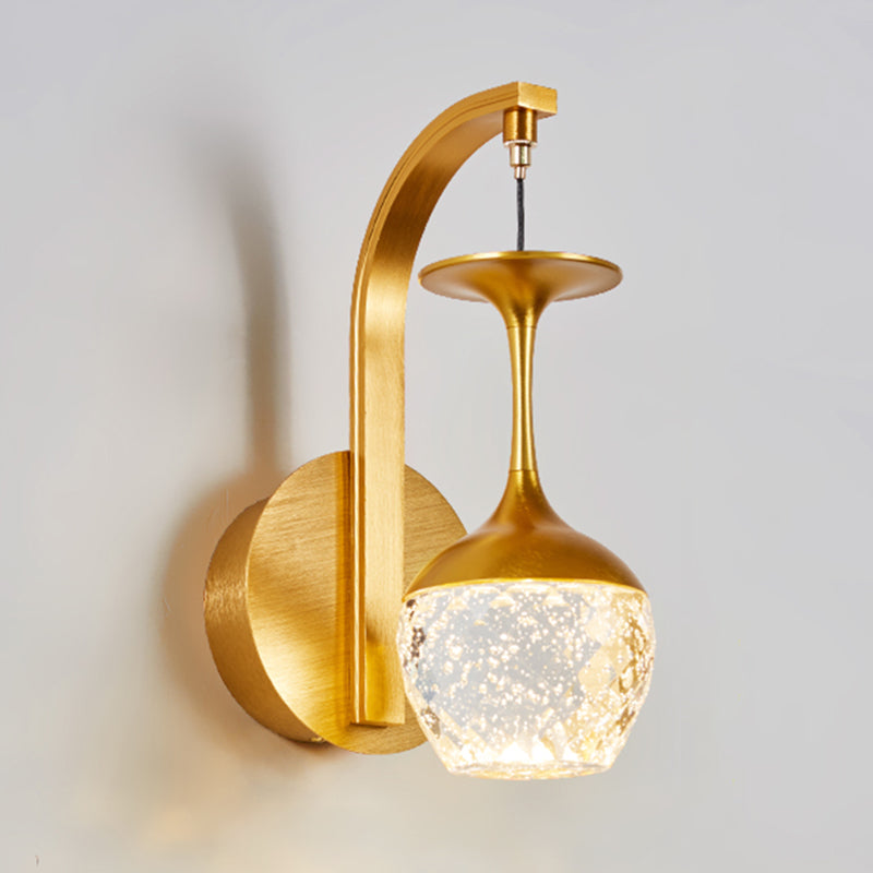 Éclairage de mur de style postmoderne à 1 lumière à 1 lumière pour chambre à coucher