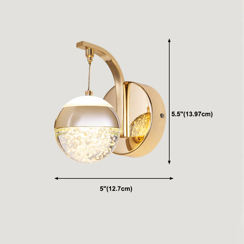 Éclairage de mur de style postmoderne à 1 lumière à 1 lumière pour chambre à coucher