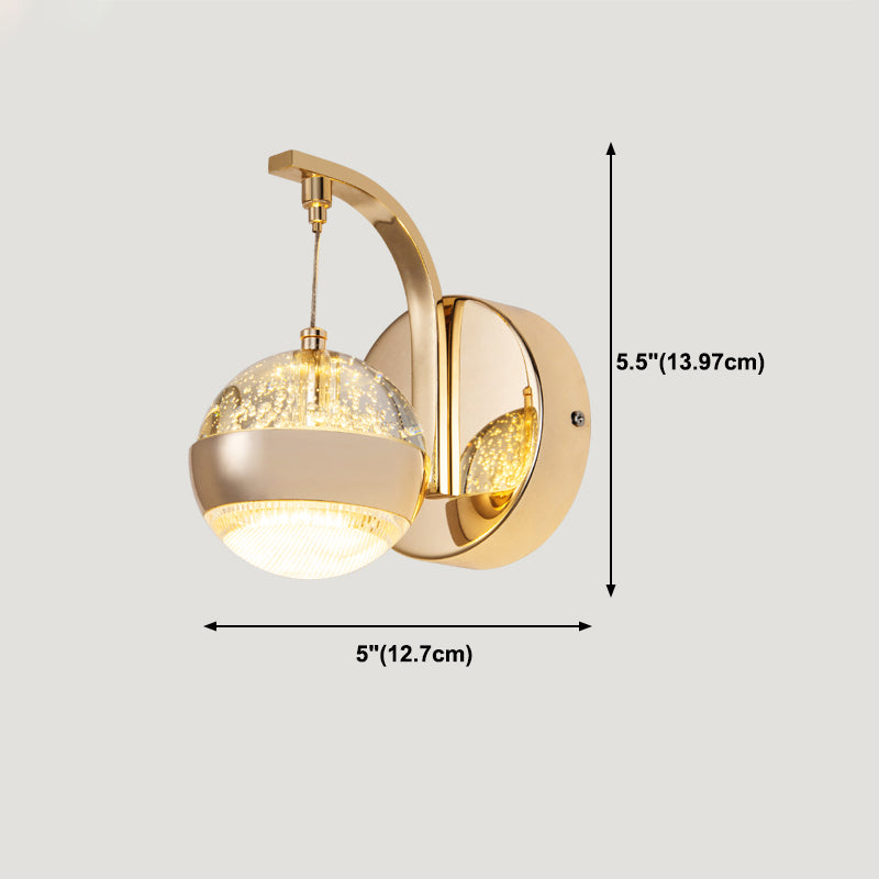 Éclairage de mur de style postmoderne à 1 lumière à 1 lumière pour chambre à coucher