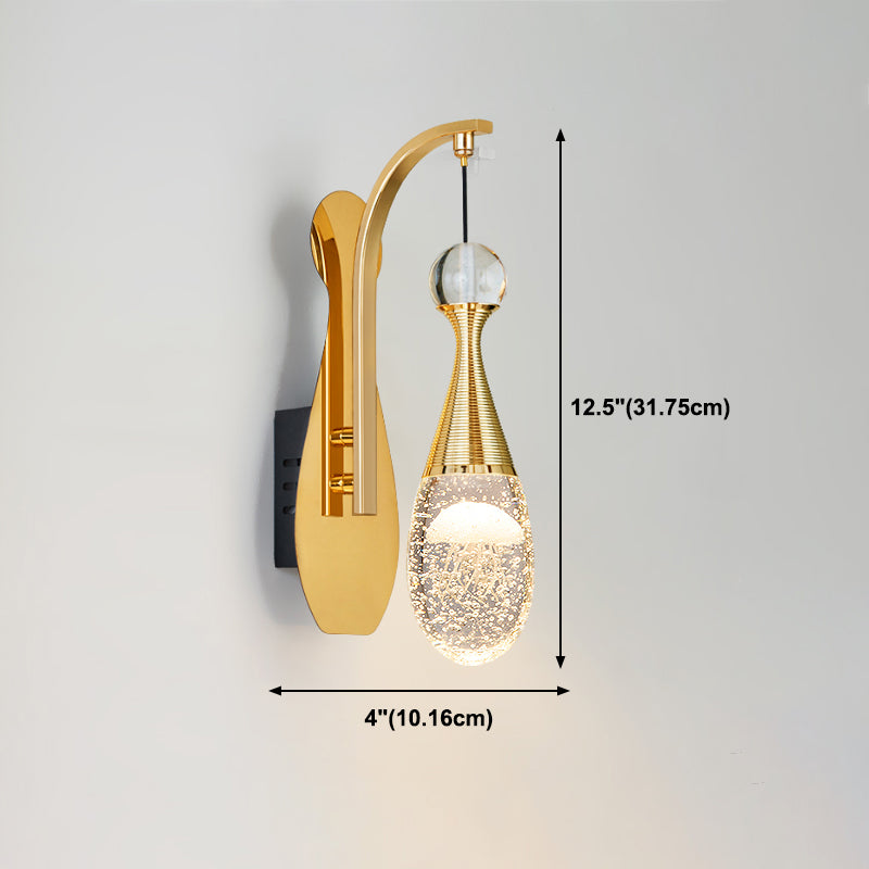 Éclairage de mur de style postmoderne à 1 lumière à 1 lumière pour chambre à coucher