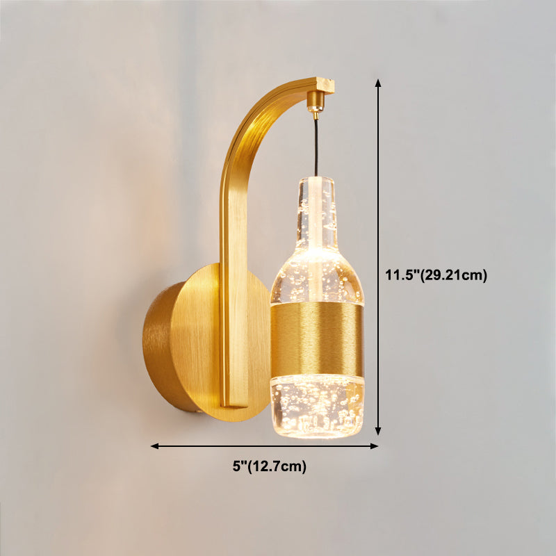 Éclairage de mur de style postmoderne à 1 lumière à 1 lumière pour chambre à coucher