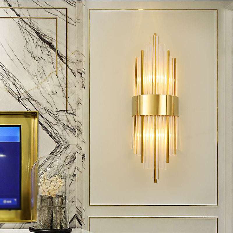 Forme géométrique Crystal Light Style moderne 2 lumières