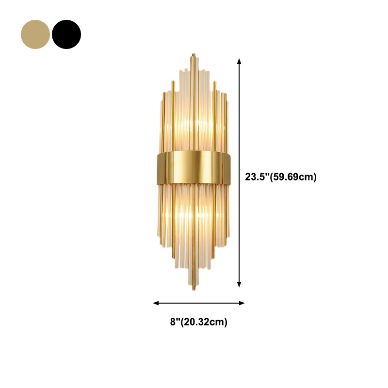 Forme géométrique Crystal Light Style moderne 2 lumières