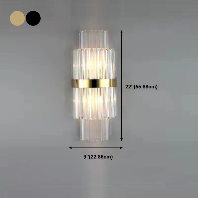 Forme géométrique Crystal Light Style moderne 2 lumières