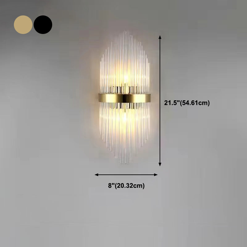 Forme géométrique Crystal Light Style moderne 2 lumières