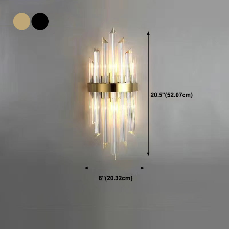 Forme géométrique Crystal Light Style moderne 2 lumières