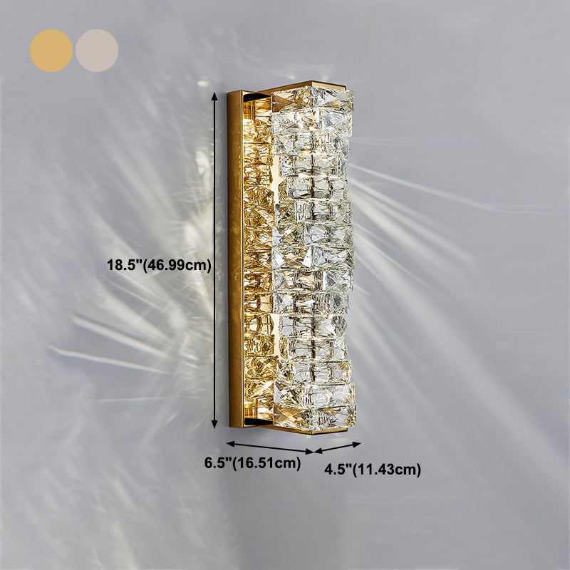 Ligera de pared de cristal de estilo de pared de tira múltiple de luz para el comedor para comedor