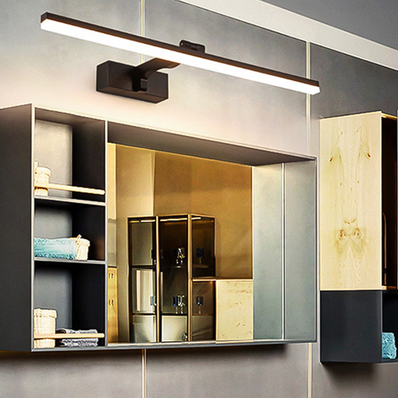 Metal Linear Wall Vanity Light Modern Style 1 Light Vanity Lighting Ideas