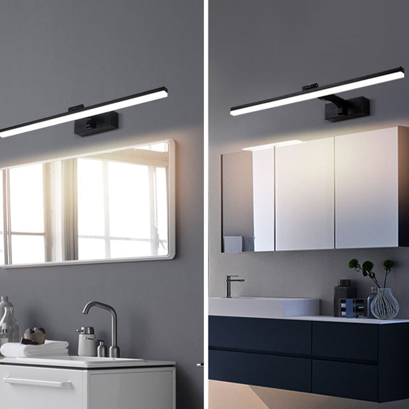 Metal Linear Wall Vanity Light Modern Style 1 Light Vanity Lighting Ideas