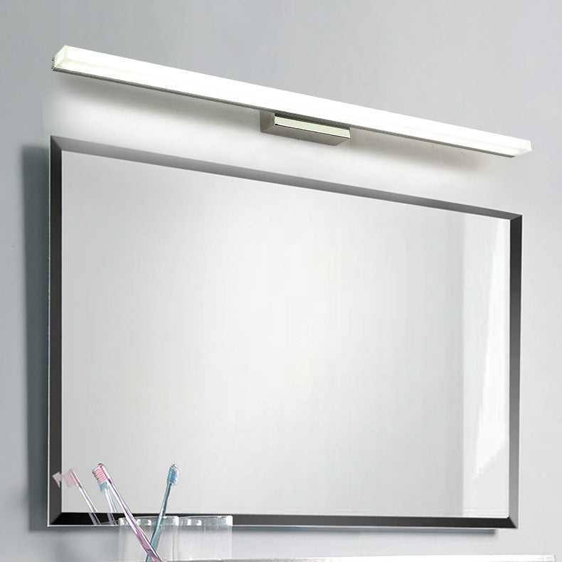 Metal Strip Wall Vanity Light Modern Style 1 Light Vanity Lighting Ideas