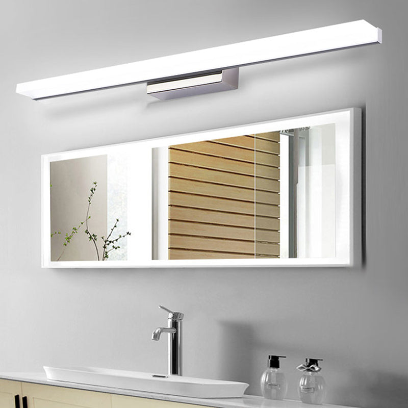 Metal Strip Wall Vanity Light Modern Style 1 Light Vanity Lighting Ideas