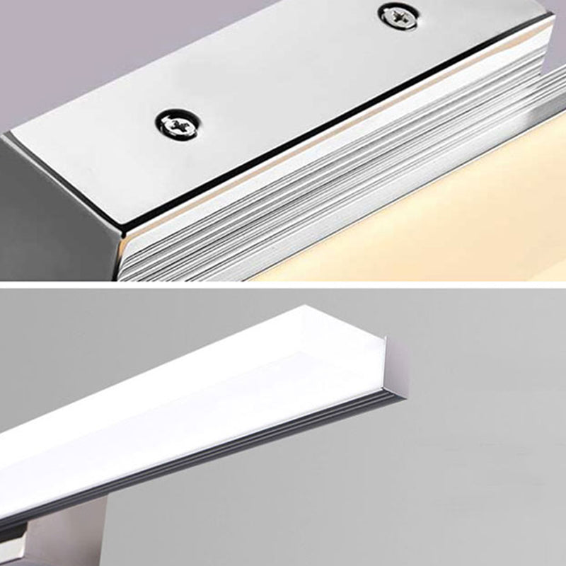 Metal Strip Wall Vanity Light Modern Style 1 Light Vanity Lighting Ideas