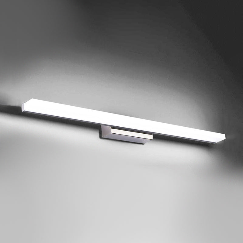 Metal Strip Wall Vanity Light Modern Style 1 Light Vanity Lighting Ideas