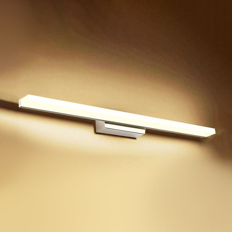 Metal Strip Wall Vanity Light Modern Style 1 Light Vanity Lighting Ideas