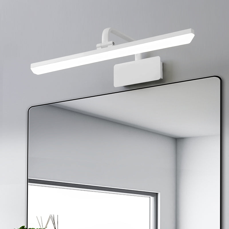 Linear Metal Wall Sconce Modern Style 1-Light Mirror Wall Mount Lighting