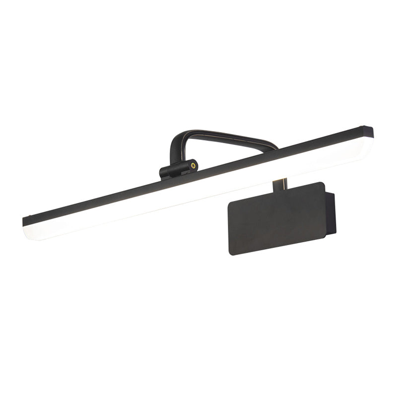 Linear Metal Wall Sconce Modern Style 1-Light Mirror Wall Mount Lighting