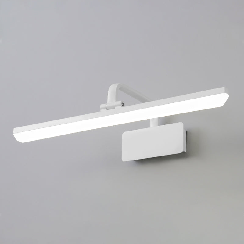 Linear Metal Wall Sconce Modern Style 1-Light Mirror Wall Mount Lighting