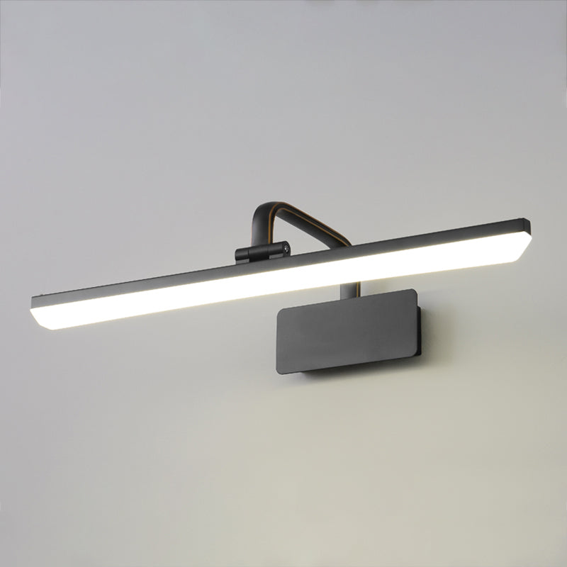 Linear Metal Wall Sconce Modern Style 1-Light Mirror Wall Mount Lighting