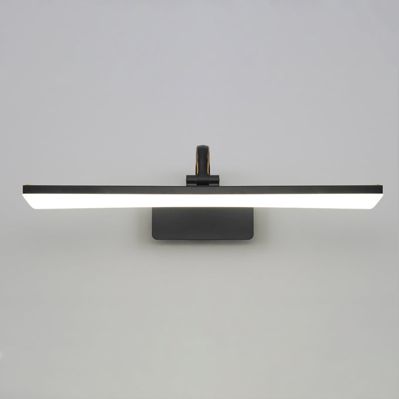 Linear Metal Wall Sconce Modern Style 1-Light Mirror Wall Mount Lighting