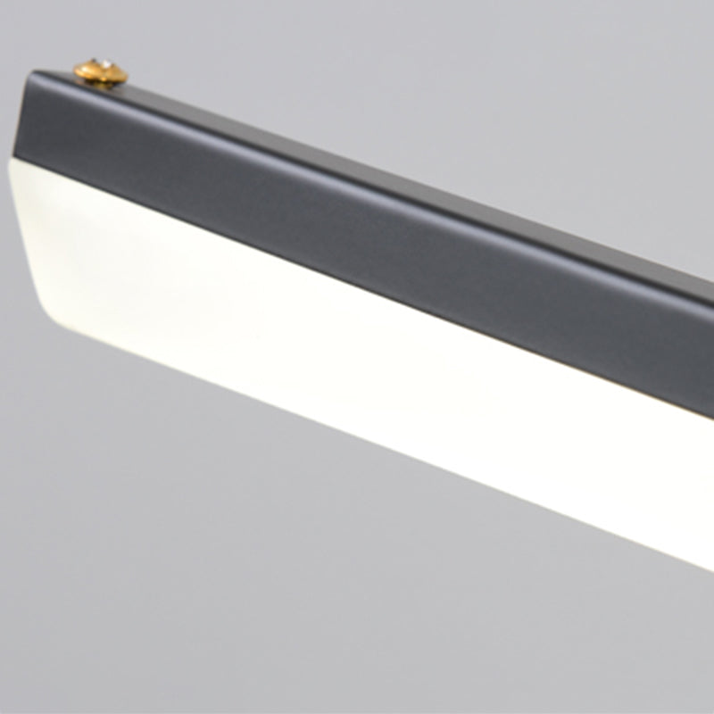 Linear Metal Wall Sconce Modern Style 1-Light Mirror Wall Mount Lighting