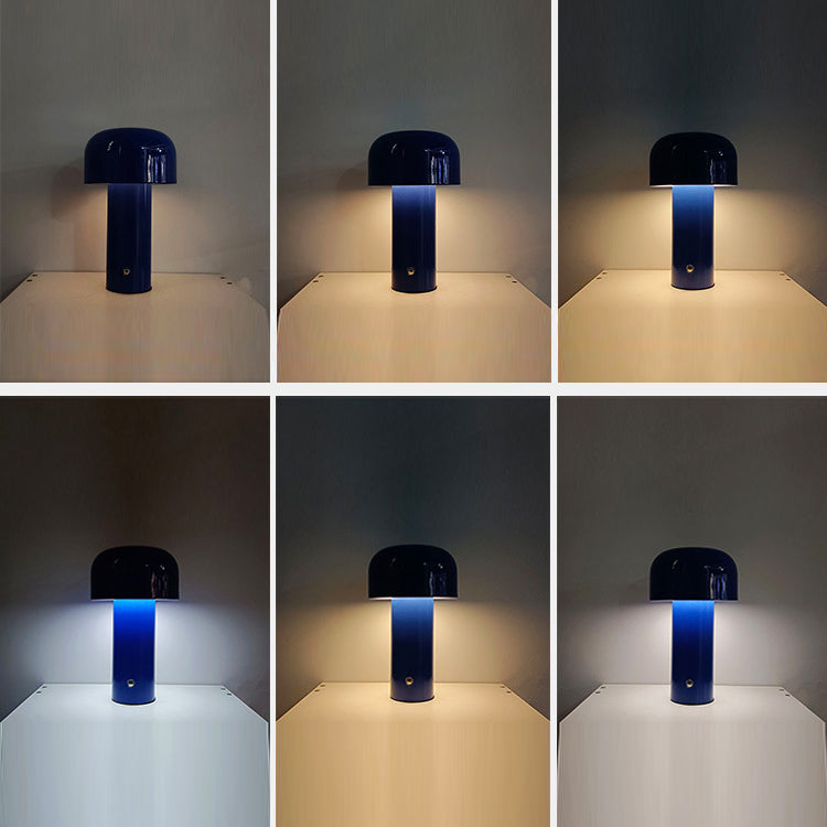 Mushroom Table Light Minimalist Style Metal Night Table Lamp