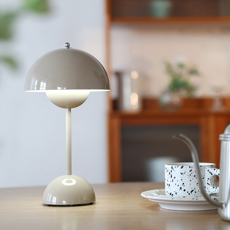 Halbkreis-Schlafzimmertischlampe Harz Minimalistische Nachttischlampe