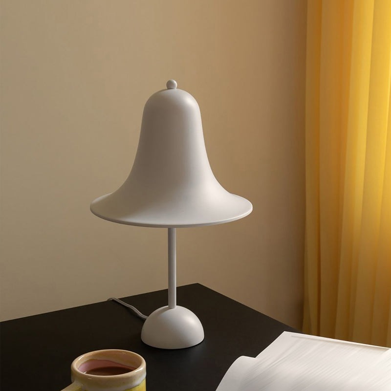 Minimalist Style Night Table Lamp Metal Hat Shape Bedroom Table Light