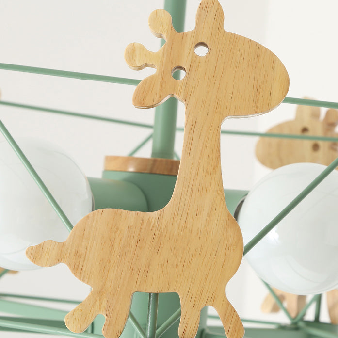 Nordic Style Macron Chandelier Metal 5 Head Pendant Lighting Fixtures for Bedroom